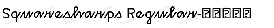 Squaresharps Regular字体转换